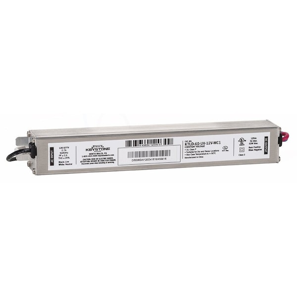 Keystone 60W Max Constant Voltage LED Driver, KTLD-60-UV-12V-MC1 KTLD-60-UV-12V-MC1 - main